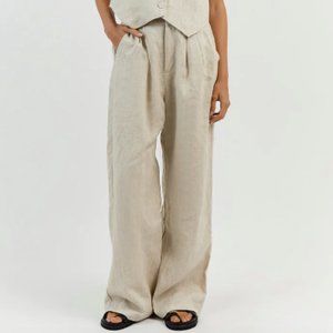 DISSH NORAH NATURAL LINEN PANT